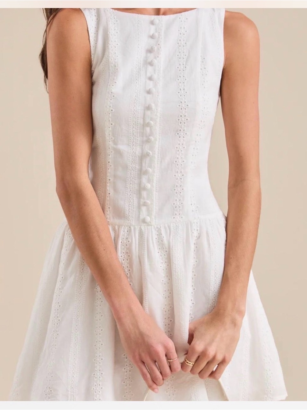 Altar'd State Layla Eyelet Mini Dress